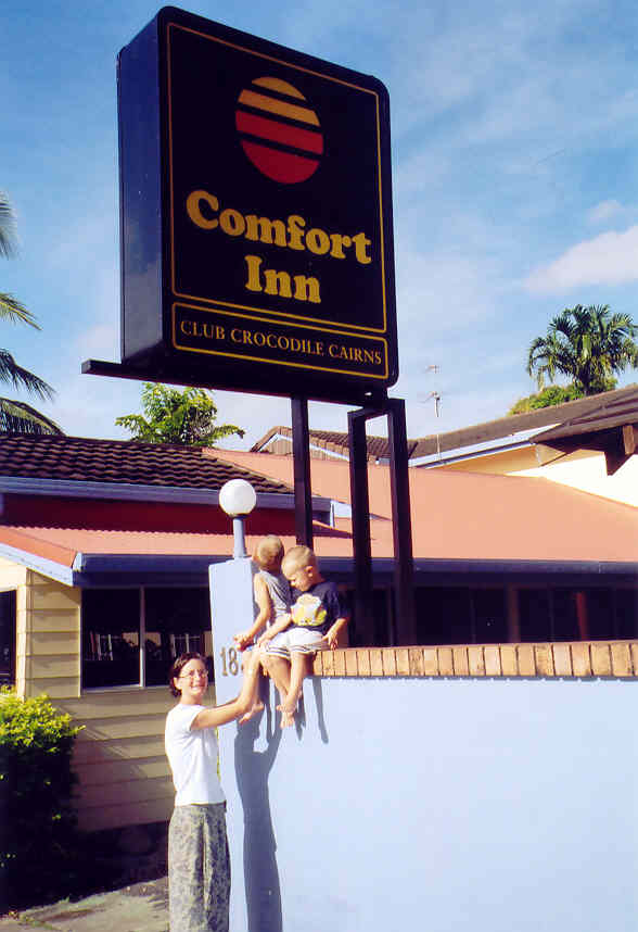 Ons motel in Cairns (Simon's favoriet)